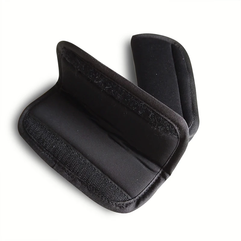 Color: black - Stroller Strap Covers Three Piece Car Seats Accessories Cushion Shoulder Cushion For Stroller Pad Covers For Boy And Girl
