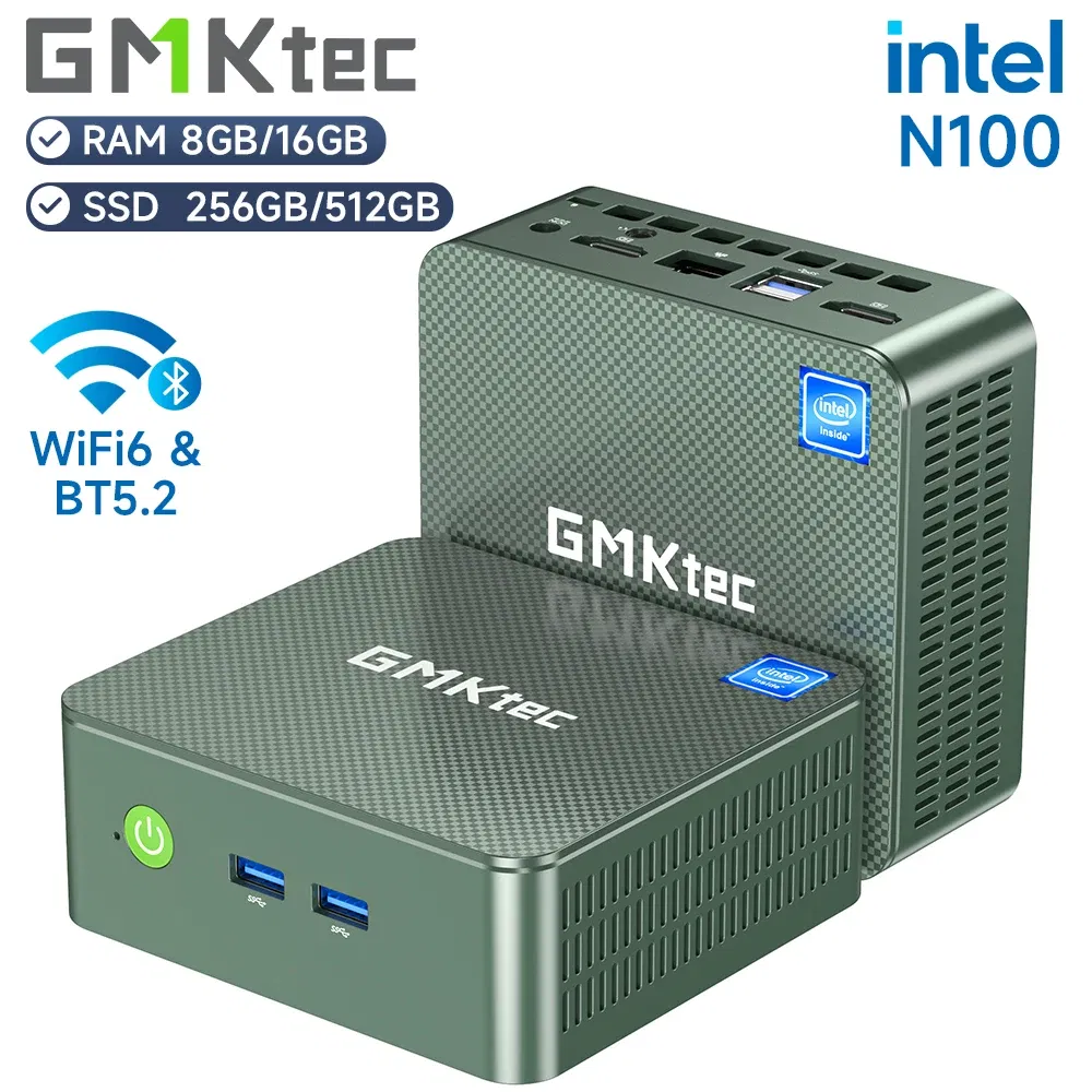 Color: black, Ships From: CHINA - New GMKtec G3 Mini PC Intel Alder Lake N100 Windows 11 Pro Mini PC 8/16GB DDR4 256/512GB PCIe M.2 SSD WiFi 6 BT5.2 Desktop