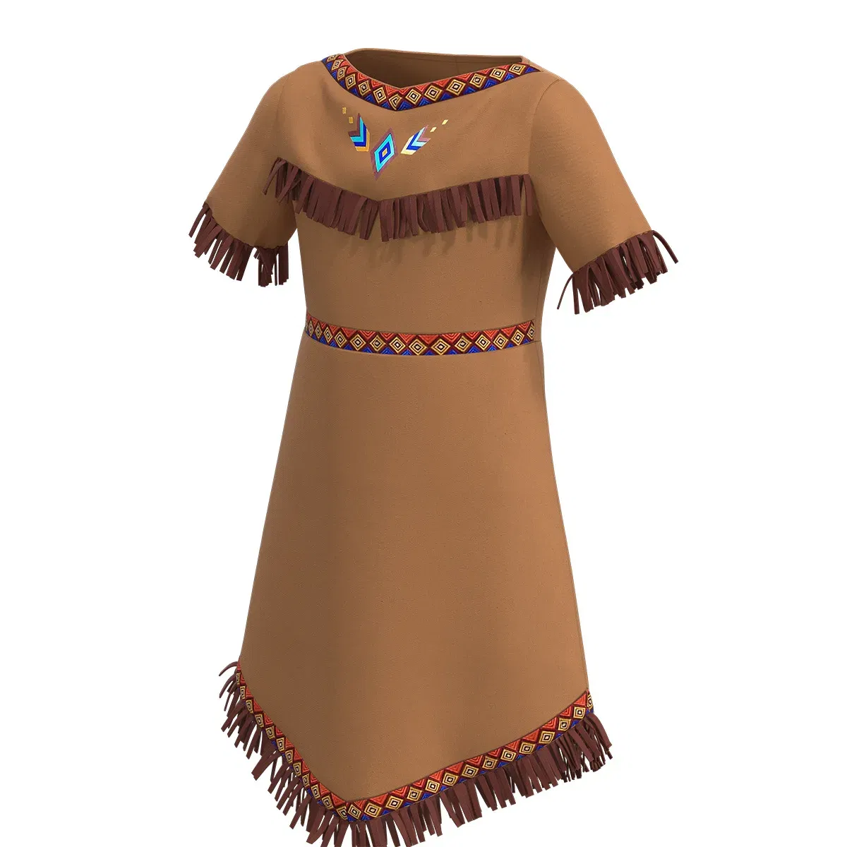 Color: Beige, Size: L - Women cosplay Indian Princess Costumes 2023 Adult Kids Girls Huntress Costume Christmas Halloween Party Mardi Gras Fancy Dress