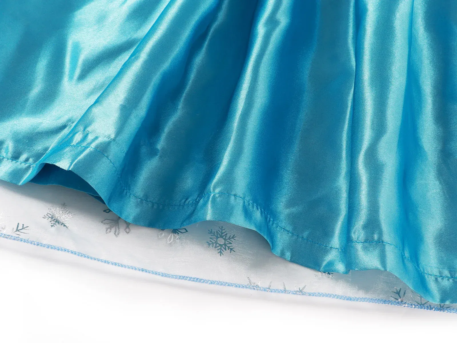 Color: Blue, Kid Size: 5 - Disney Girls Cospaly Snow Queen Elsa Costumes Kids Carnival Party Prom Gown Robe-Playing Children Clothes Frozen Princess Dress