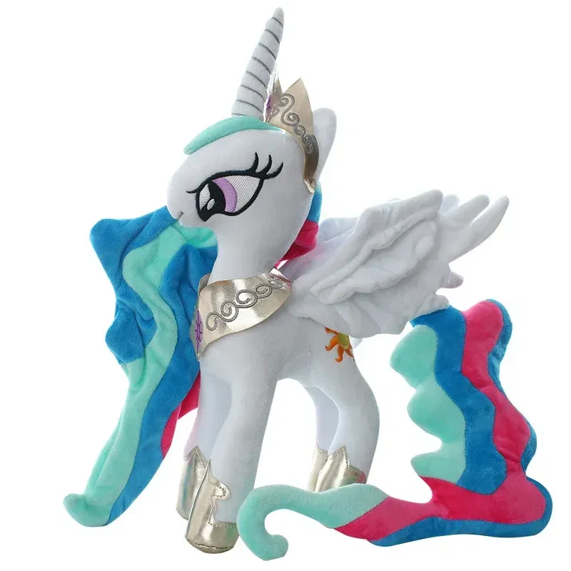Color: Burgundy - Genuine My Little Pony Plush Toy Universe Princess Moon Princess Nightmare Month Crane Machine Anime Plush Children Gift