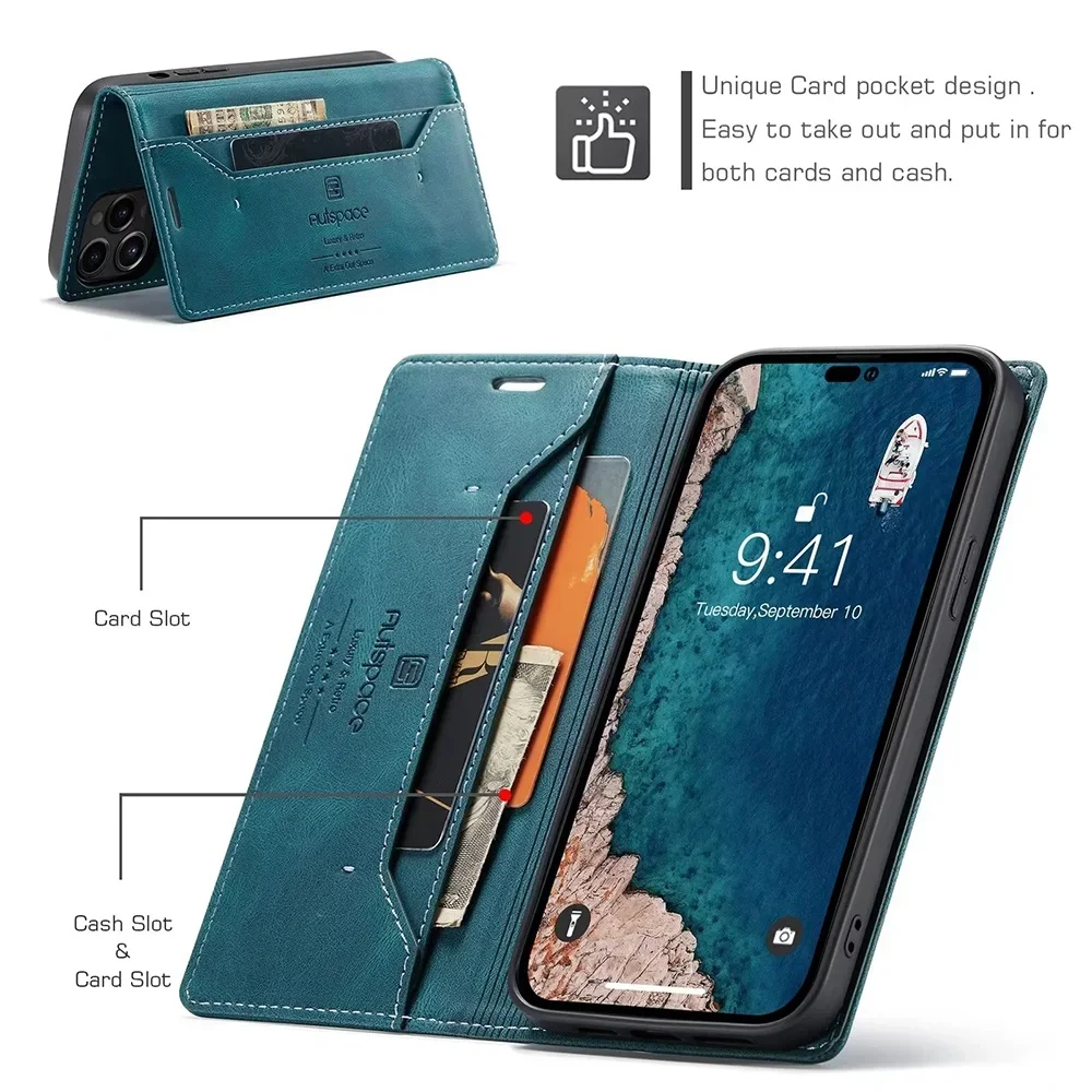 Color: Red, Material: CANVAS - Leather Cases for IPhone 16 15 14 13 12 11 Pro Max XR XS Max 8 7 6s Plus SE 2022 2020 Wallet Folio Flip Cover Rfid Blocking