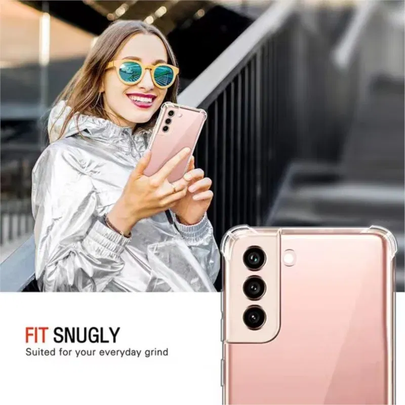 Color: Pink - Clear Shockproof Case for Samsung Galaxy A16 A36 A25 A35 A55 A15 A54 A34 A14 A24 A05S A73 A53 A33 A23 A13 4G 5G Back Cover