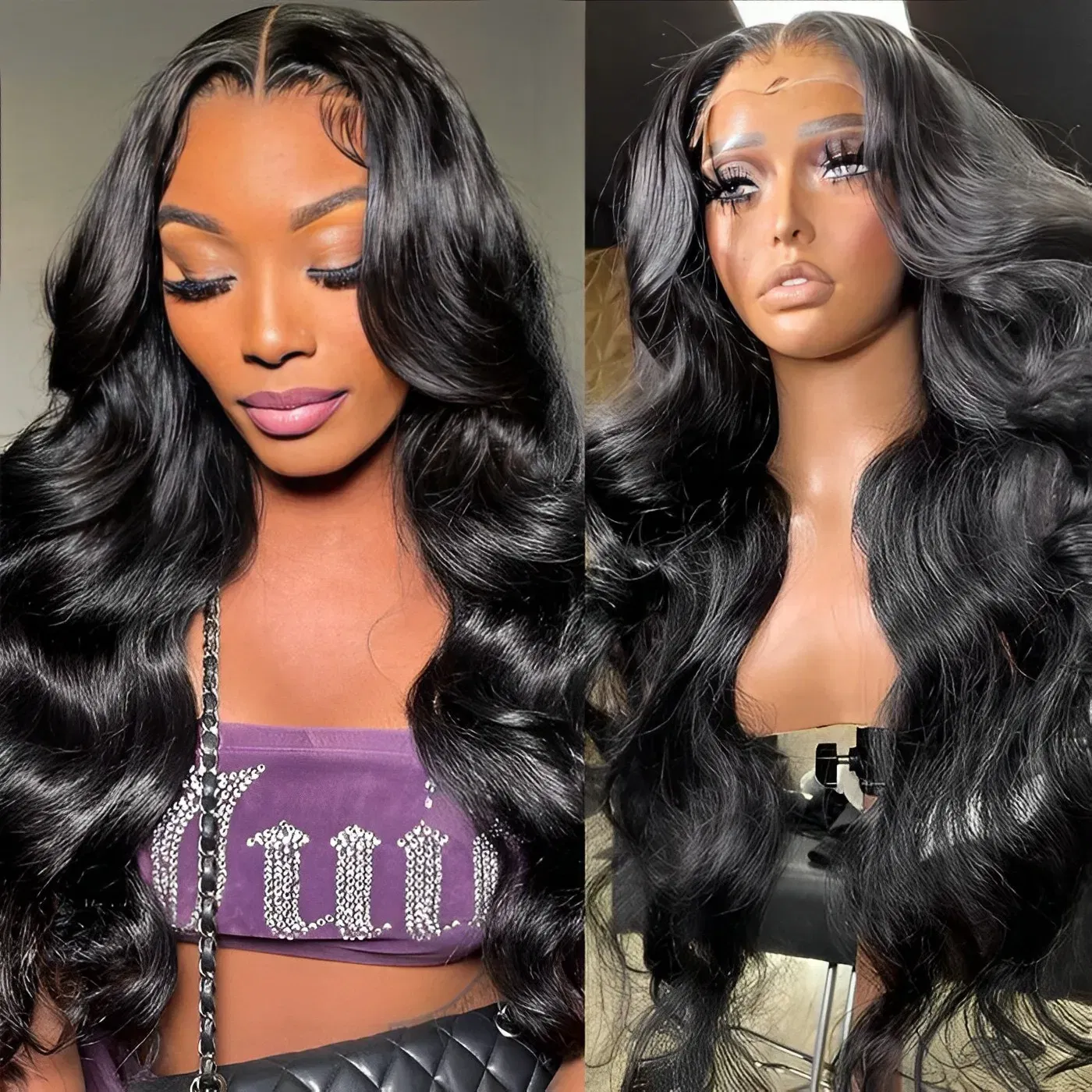 Color: Natural Color, Ships From: CHINA, Stretched Length: 26inches, Density: 150% - 13x4 13x6 Transparent Body Wave Wig Pre Plucked Glueless 4x4 HD Lace Closure Wigs For Women Brazilian Lace Front Human Hair Wig