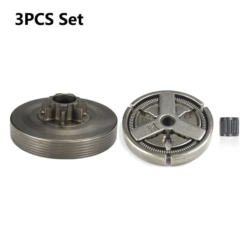 Size: 12 inches - XCAN Clutch Drum+Clutch Cover+Needle Bearing For 4500 5200 5800 45cc 52cc 58cc Chainsaw Replacement Parts