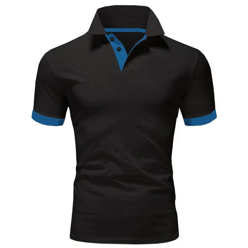 Color: Gold, Size: M - Men's Short Sleeve Polo Shirts Casual Slim Fit Basic Designed Shirts Quick-drying Anti-wrinkle Tops