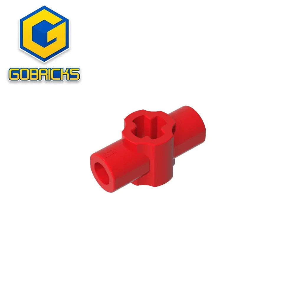 Color: WHITE - Gobricks GDS-2230 Technical Axle Connector Hub with  Perpendicular compatible with lego 24122 Assembles Building Blocks