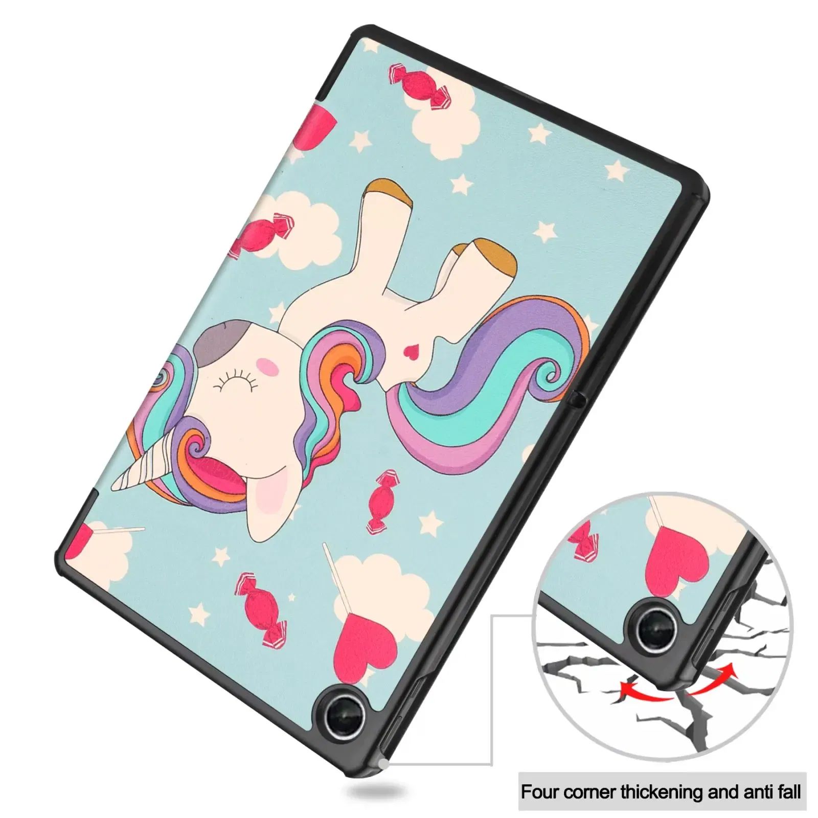 Color: camel, Size: eleven, Ships From: CHINA - For Lenovo Tab M10 HD 2nd Gen Case TB-X306F X306X Tri-Fold Stand Wake/Sleep Magnetic Protective Shell  PU Leather Tablet Cover