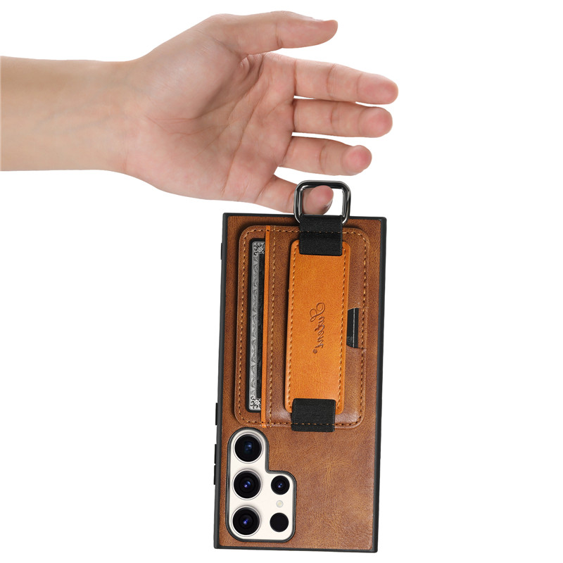 Color: Black, Material: Silicon - Leather Wallet Phone Case For Samsung Galaxy S24 S23 S22 FE Ultra Plus A53 A54 A13 A14 A24 A34 Note20Ultra Card Holder Cover