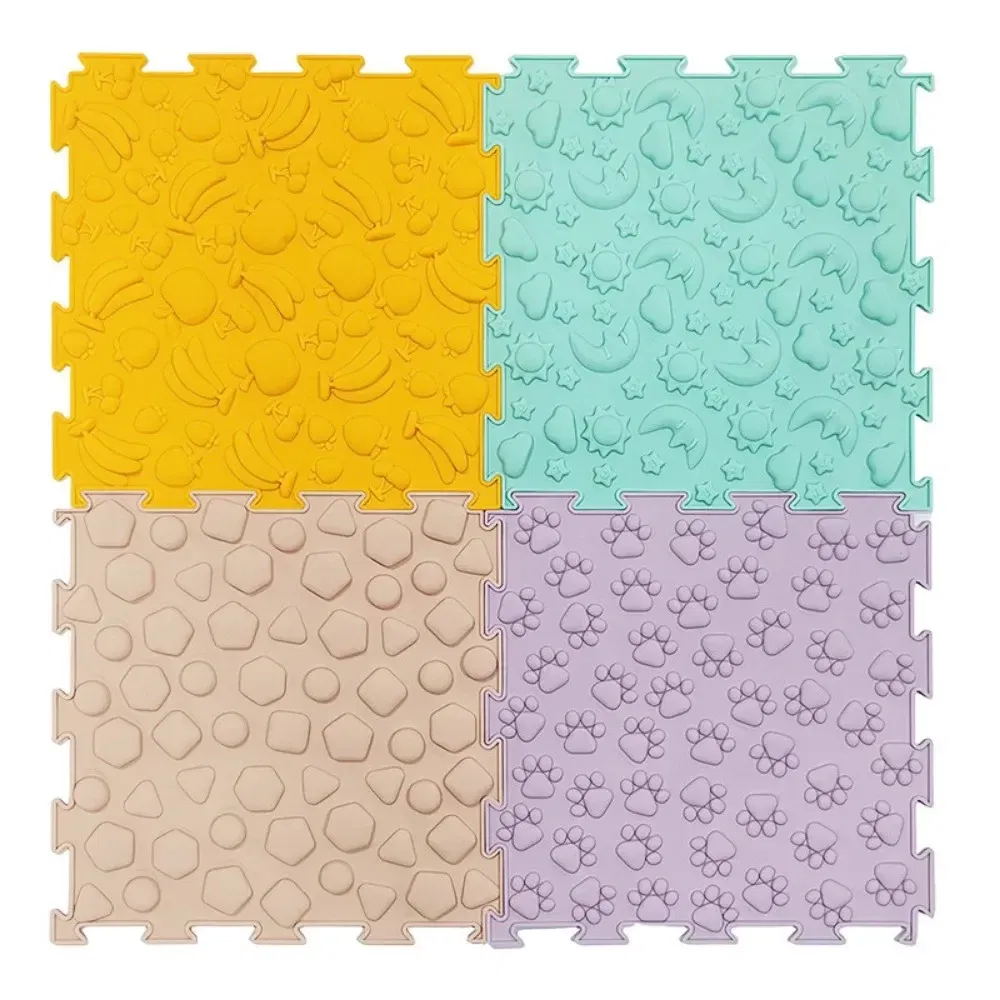 Color: Clear - Children's Tactile Sensory Training Mat Acupressure Pad Foot Massage Mat Children's Baby Acupressure Pad Toe Pressure Pad