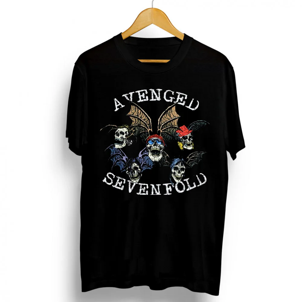 Color: SKY BLUE, Size: S - Men Clothes Round Neck T-shirt  Heavy Metal Band Rock Cotton Breathable Print Womens Plus Size Tees