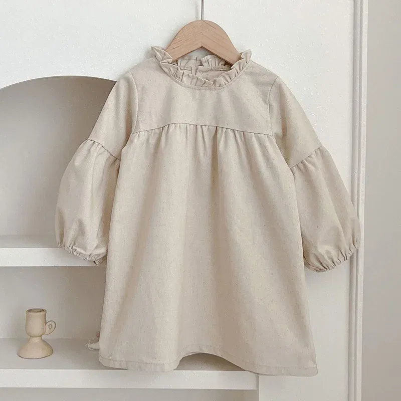 Color: Lavender, Kid Size: 4T - Spring Autumn Kids Baby Girls Long Sleeve Sweet Lace Princess Dress New Kids Baby Girls Dress Children Clothes Dress