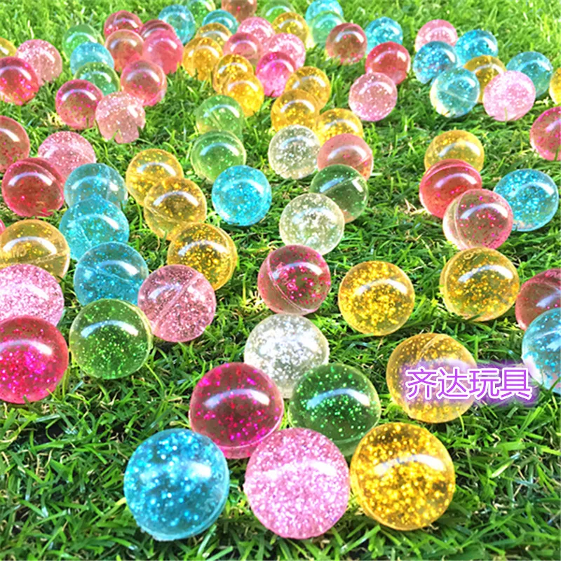 Color: Black - 20Pcs/lot Rubber 19mm Cloud Bouncy Balls Funny Toy Jumping Balls Mini Neon Swirl Bouncing Balls Kids Sports Toy Balls Cat Toy