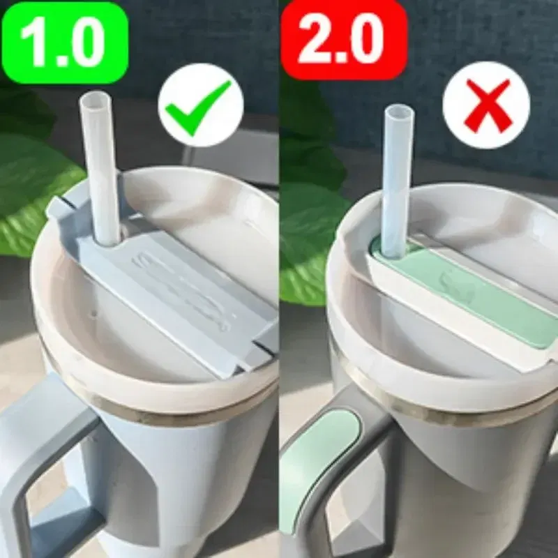 Color: light yellow - Silicone Spill Proof Compatible for Stanley Cup 1.0 40oz/ 30oz Tumbler Water Cup Anti Leakage Accessories Stopper Sets of 3/6