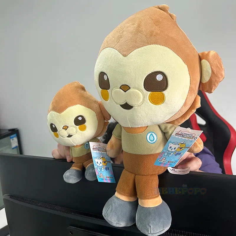 Color: MistyRose - 35cm Original Octonauts Plush Toys Barnacles Peso Kwazii Tweak Vegimal Animal Stuffed Party Birthday Gift Kid Christmas Girl Toy