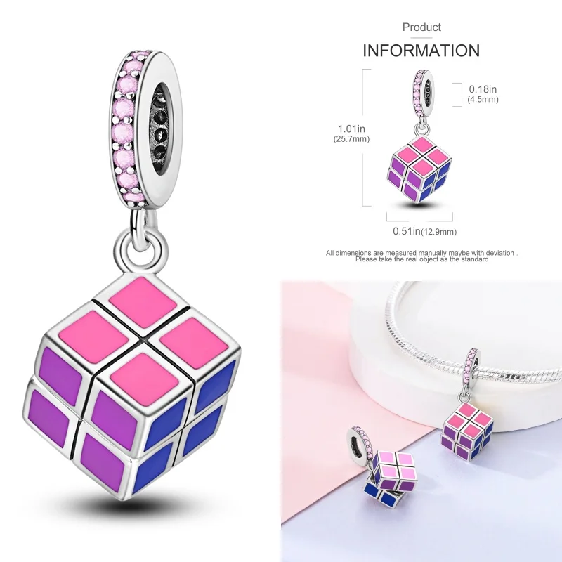 Color: Yellow - Pink Series Charms 925 Silver Perfume Butterfly Charm Beads Pendent Dangle Fit Original Pandora Charm Bracelet DIY Women Jewelr