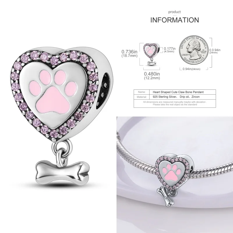 Color: Yellow - Pink Series Charms 925 Silver Perfume Butterfly Charm Beads Pendent Dangle Fit Original Pandora Charm Bracelet DIY Women Jewelr
