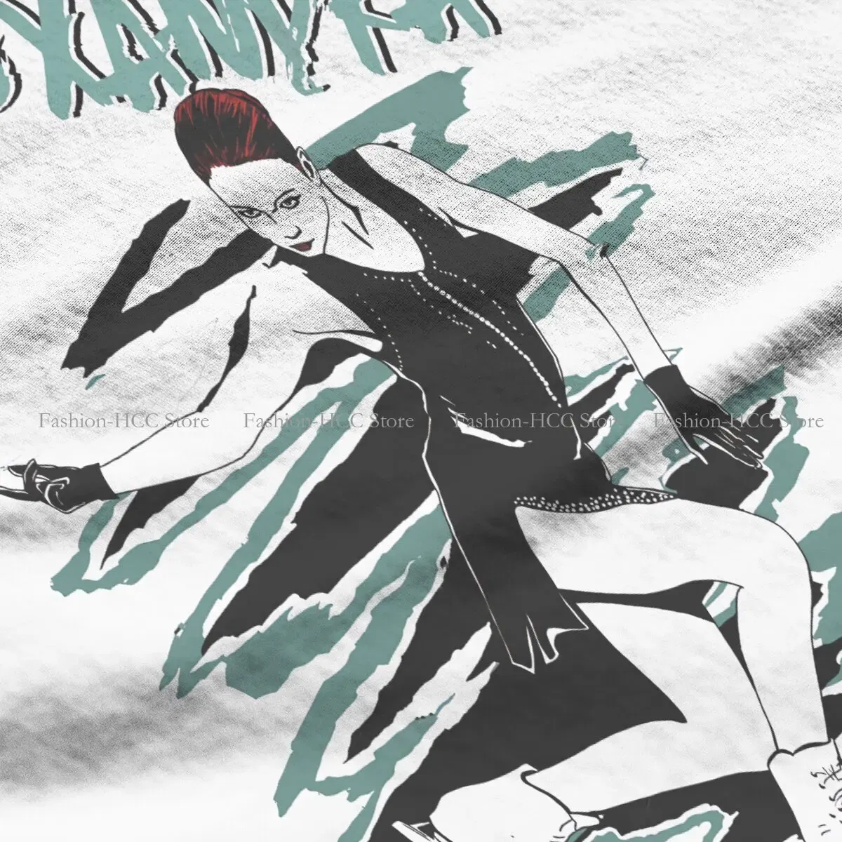 Color: black, Size: XXXL - Alexandra Unique TShirt Figure Skating Top Quality Hip Hop Graphic  T Shirt Stuff