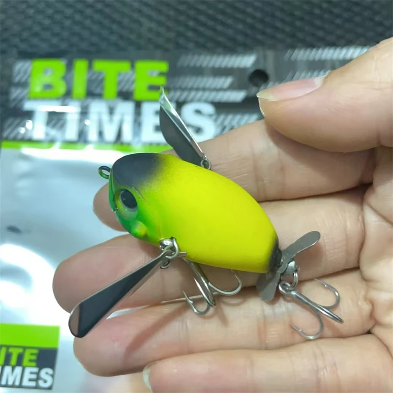 Color: WHITE - luretv Japanese JACKALL SAME STYLE  MICRO POMPADOUR Small Water Cicada 6.5g