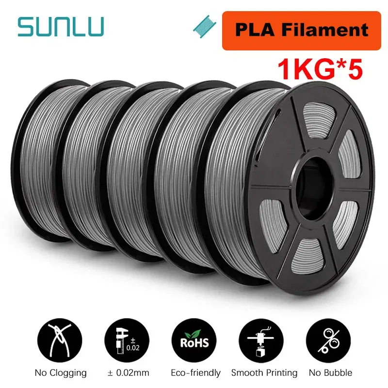 Color: Wooden, Ships From: CHINA - Top 5KG 3D PLA/PETG/PLA PLUS/Clear Filament 1.75mm 5Roll 1KG 3D Printer Neatly Wound 3D Filament for 3D Printer& 3D Pen