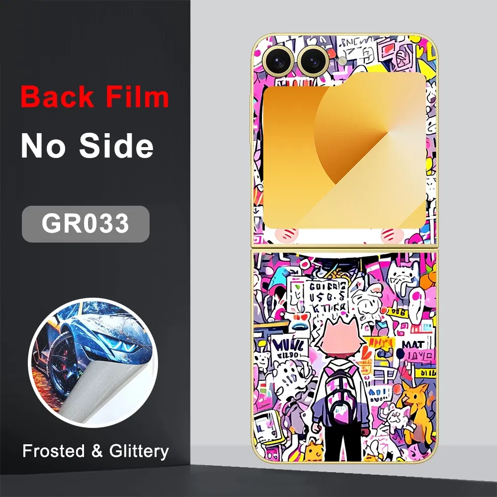Color: Dark Magenta, Bundle: Bundle 19 - CASEKiTTY Skin For Galaxy Z Flip 5 Back Film Samsung Z Flip 6 Sticker Flip 4 3 Protective Decal Wrap Back Cover Screen Protector
