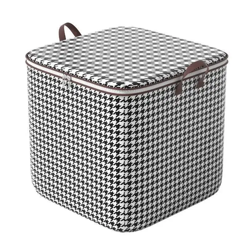 Color: multi - 1Pcs Foldable Clothes Organizer Clothes Storage Bags Large Capacity Quilt Moving Box Tote Bag Dustproof Clothing Wardrobe Home