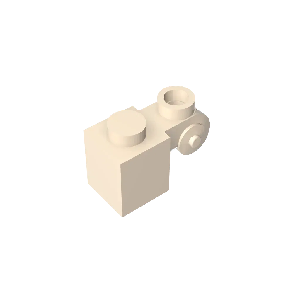 Color: Gold - Gobricks GDS-M150 Brick Special 1 x 1 with Scroll with Open Stud compatible with lego 20310 Assembles Building Blocks