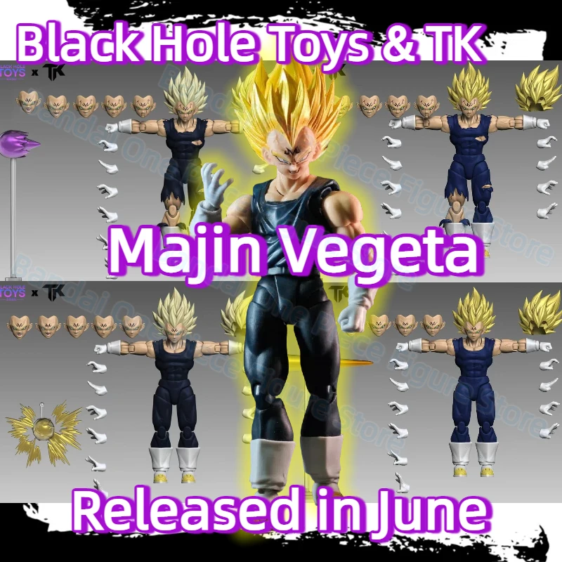 Color: Fluorescent Yellow - In Stock Black Hole Toys & TK Dragon Ball Z SHF Super Saiyan SSJ Majin Vegeta Battle Damage Vegeta Anime Action Figures