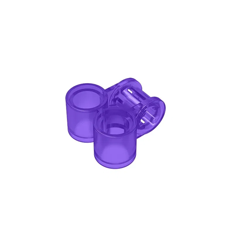 Color: VIOLET/?«?—?…° - Gobricks GDS-927 Technical, Axle and Pin Connector Perpendicular Double compatible with lego 32291 pieces of children's toys