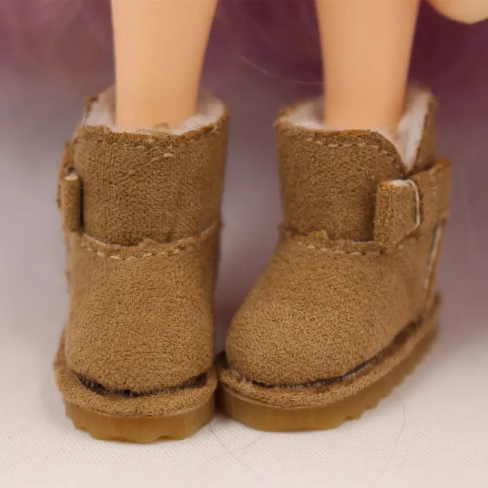 Color: Blue - Blyth doll warm Snow Boot with 6 styles for chossing suitable for Rubber and Joint body