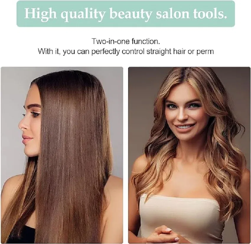Color: Gold, Plug standard: AU - Mini Flat Iron For Travel Hair Straightener Small Portable Straightening Iron Ceramic Women Men Quick Easy Short Hair Styling
