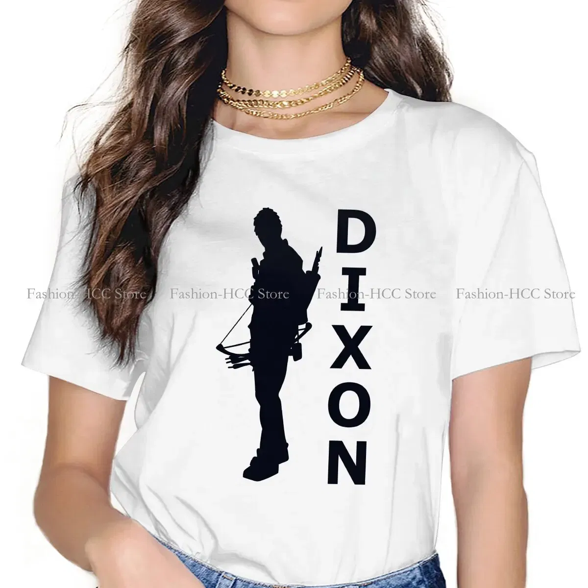 Color: black, Size: L - Daryl Dixon Classic Special Polyester TShirt The Walking Dead Dary Dixon Comfortable Hip Hop Gift Idea  T Shirt Stuff