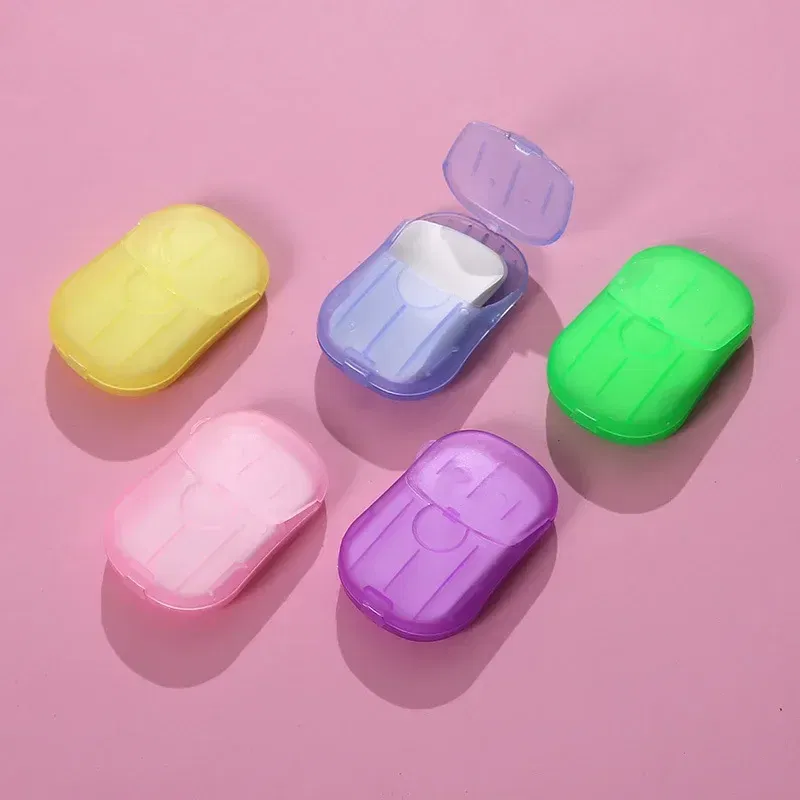 Color: Black - New Portable Mini Disposable Soap Paper Travel Soap Paper Washing Hand Bath Clean Scented Slice Sheets Mini Clean Soap Tablets