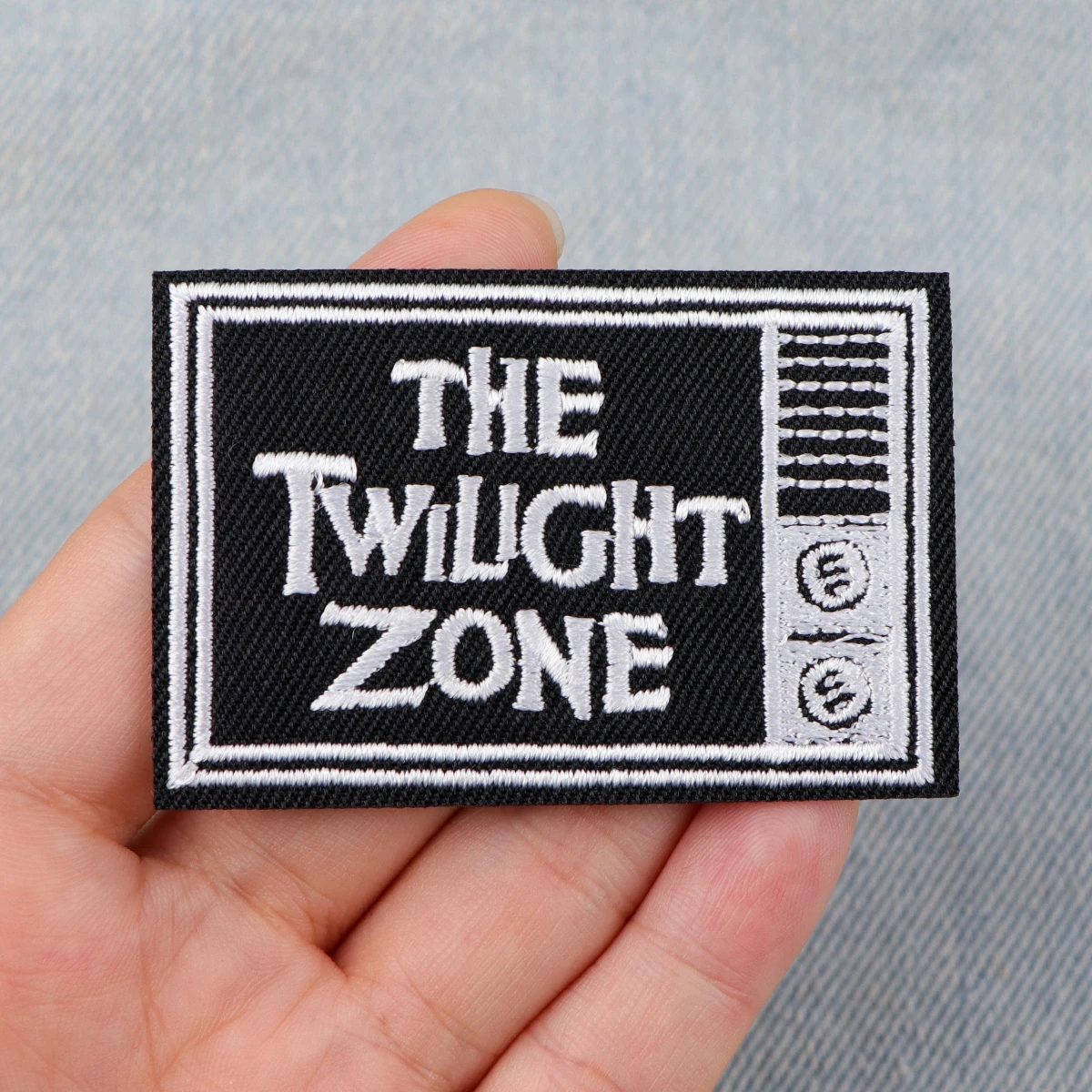 Color: antique silver - Twilight Moon Embroidery Patch Funny Quotes Iron On Patches For Clothing Thermoadhesive Patches On Clothes DIY Sew Badges