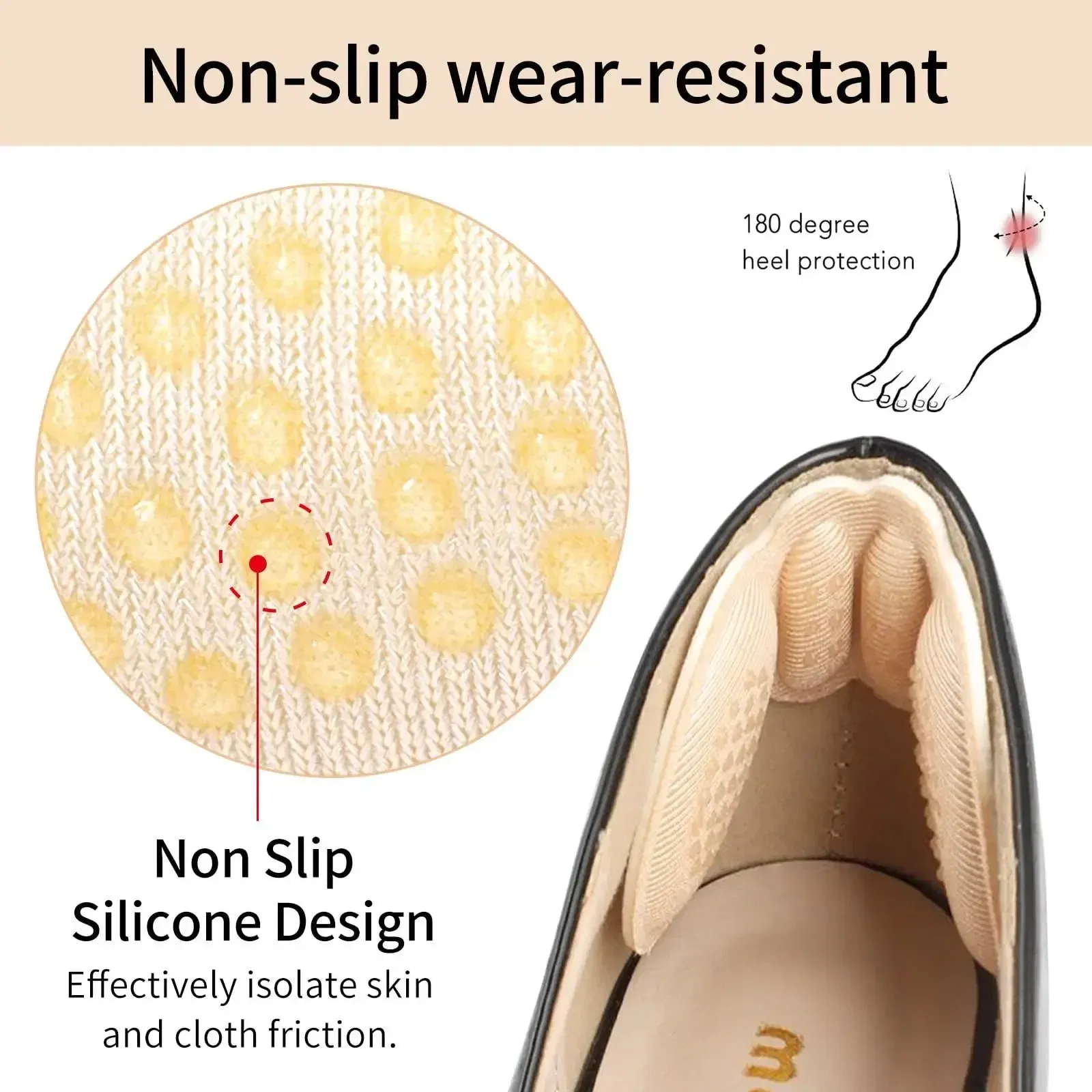 Color: green, Ships From: CHINA - 2/4/6PCS Women Insoles Shoes High Heel Pad Adjust Size Adhesive Heels Pads Liner Grips Protector Sticker Pain Relief Foot Care