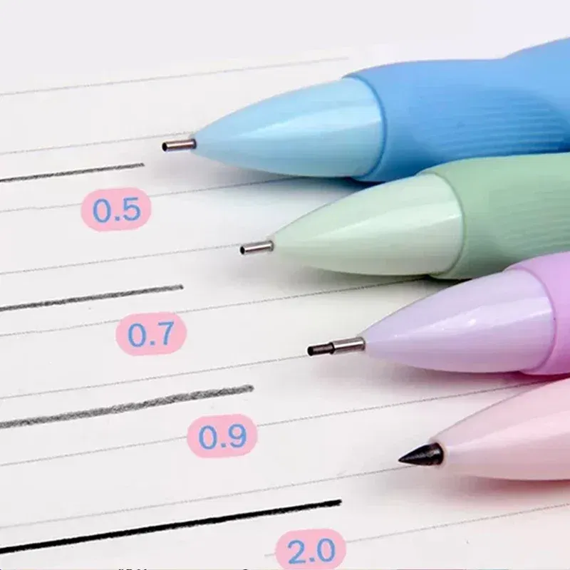 Color: Burgundy - 0.5/0.7/0.9/2.0mm Cute Dolphin Mechanical Pencil Correct holder Pencil 2B Lead Student Writing Drawing Supply School Stationery