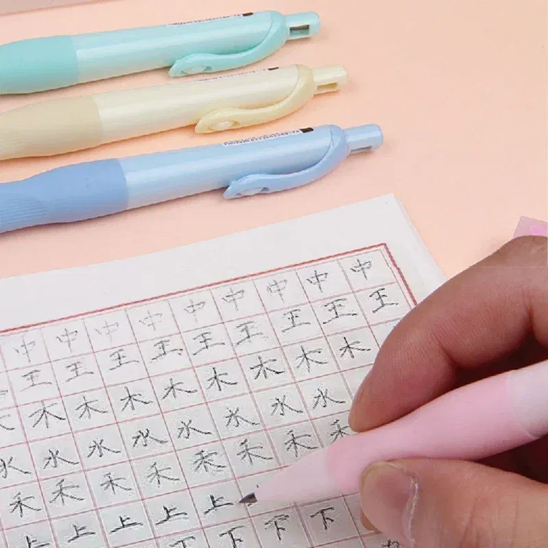 Color: Burgundy - 0.5/0.7/0.9/2.0mm Cute Dolphin Mechanical Pencil Correct holder Pencil 2B Lead Student Writing Drawing Supply School Stationery
