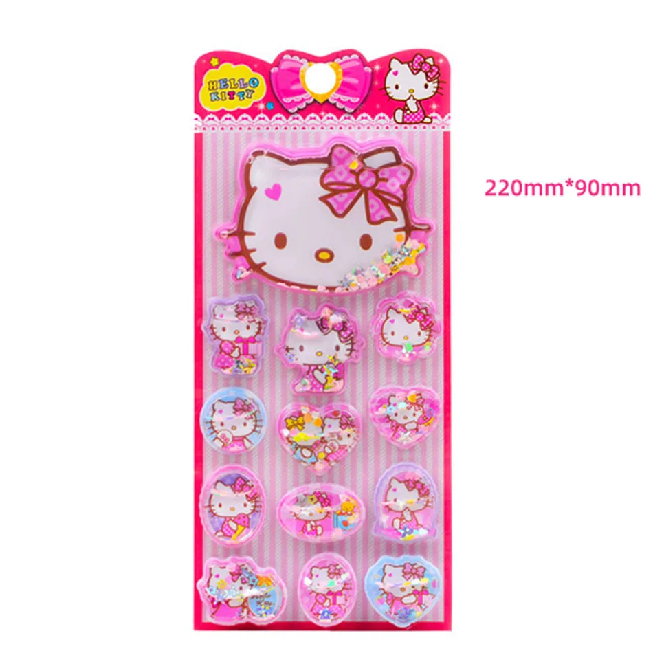Color: Ivory - New Sanrio 3D Three-Dimensional Water Shaking Flashing Refrigerator,Hello Kitty Laptop/Phone Case & Children's Stickers for Kids