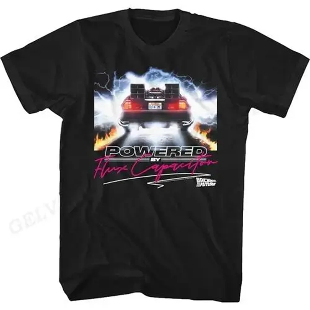 Color: GRAY, Size: XL - Back To The Future T Shirt Graphic Print Men Women Fashion Hip Hop Streetwear Short Sleeve Plus Size T Shirt Unisex 62473