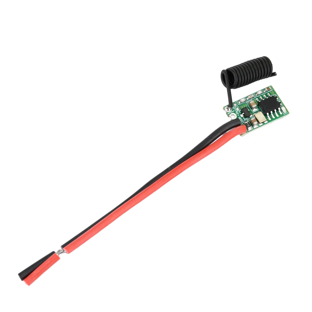 Color: black - DC 3V-24V 433MHz Wireless Remote Control Switch Long Range Mini Receiver and 433 MHz Transmitter LED Remote Control Power Supply
