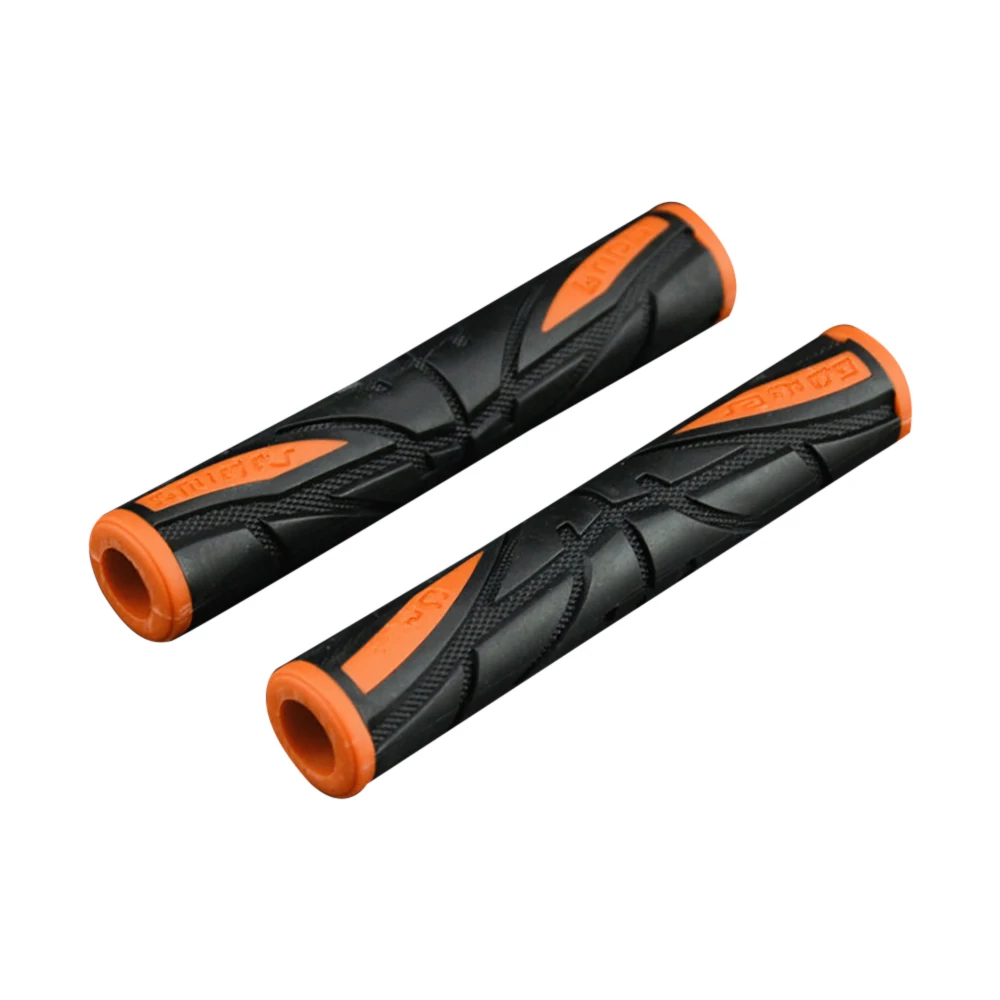 Color: Orange - 2Pcs Soft Anti-Slip durable Brake Handle Silicone Sleeve Motorcycle Bicycle Protection Cover Protective Handlebar Accessories