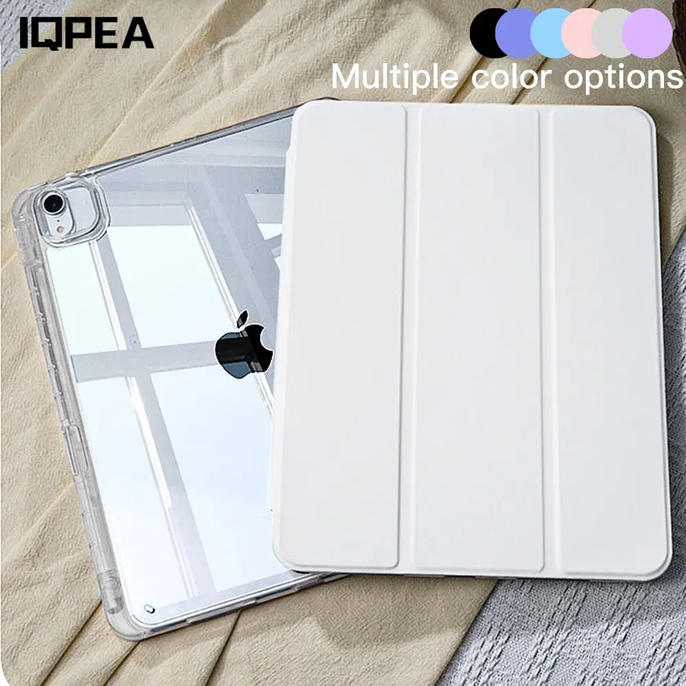 Color: WHITE, Size: Fifteen - For 2025 iPad Air 11 Case iPad 10th Generation  11th A16  9th  Cover Gen  iPad Pro11 4 5 10.9in 12.9 M2 M3 M4 Pencil Holder Case