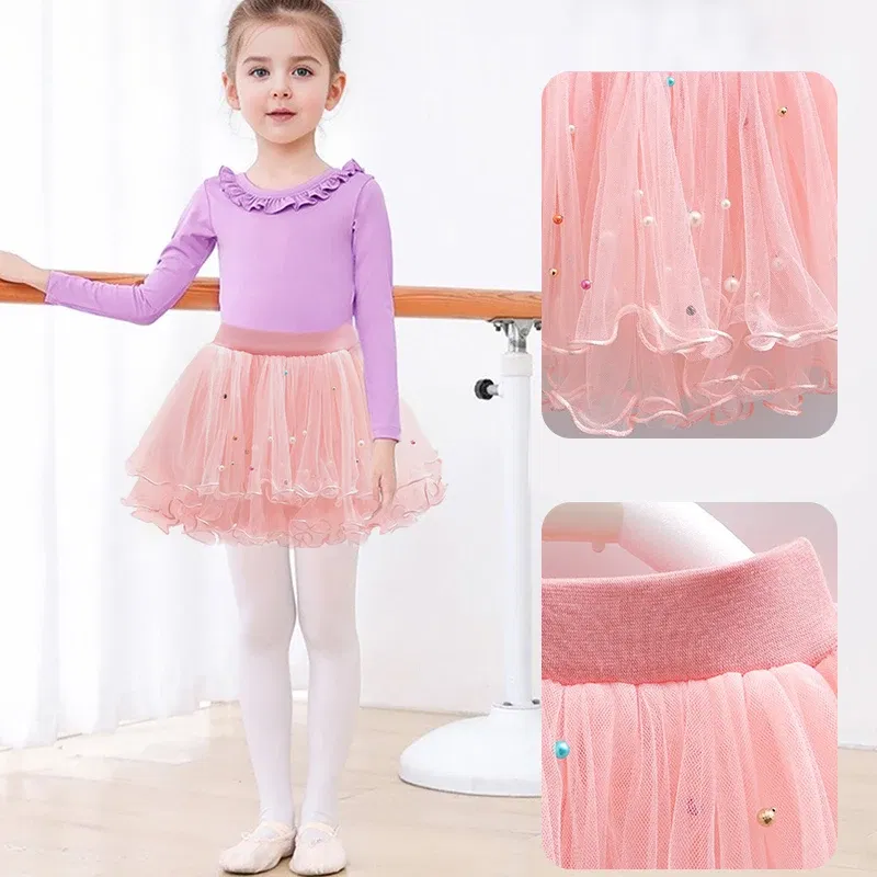Color: Ivory, Kid Size: 3T - 2pcs Lilo Stitch Summer Girls Outfits Cartoon T-shirt and Tutu Skirt Princess Clothes Suit Children Birthday Clothing Sets