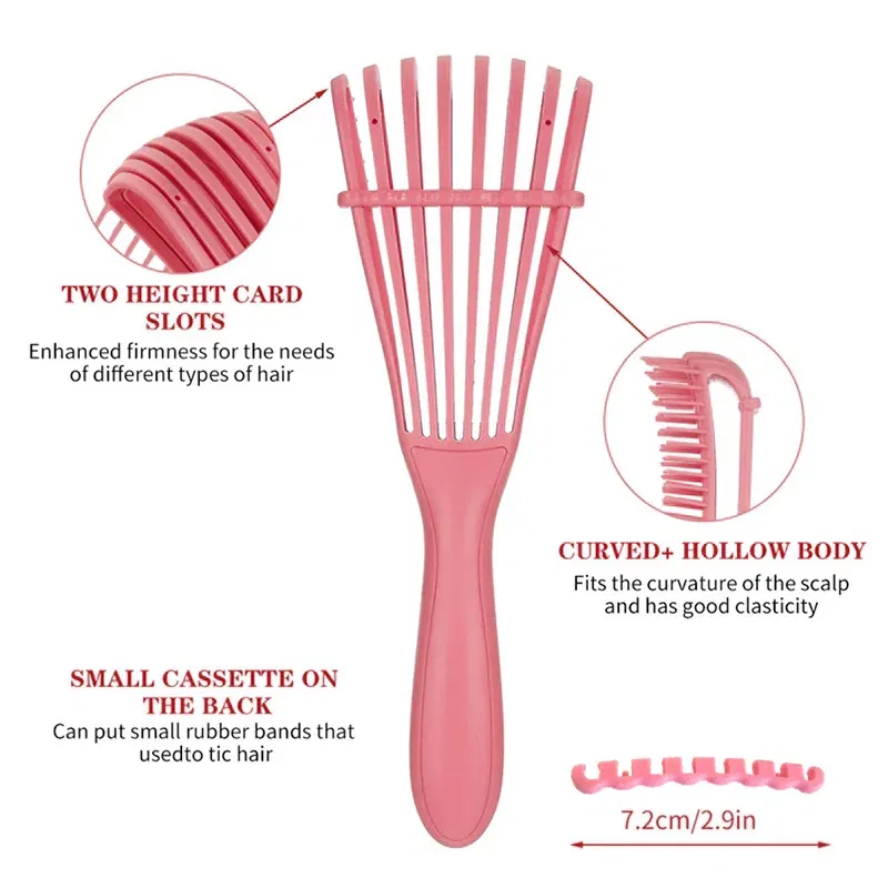 Color: Green - Fluffy Scalp Massage Comb Multi-function Octopus Comb Hairstyle Smooth Hair Ribs Suitable for Curly Hair Brush Hair Styling Tool