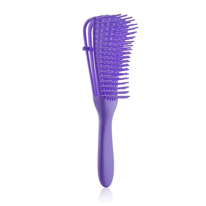 Color: Green - Fluffy Scalp Massage Comb Multi-function Octopus Comb Hairstyle Smooth Hair Ribs Suitable for Curly Hair Brush Hair Styling Tool