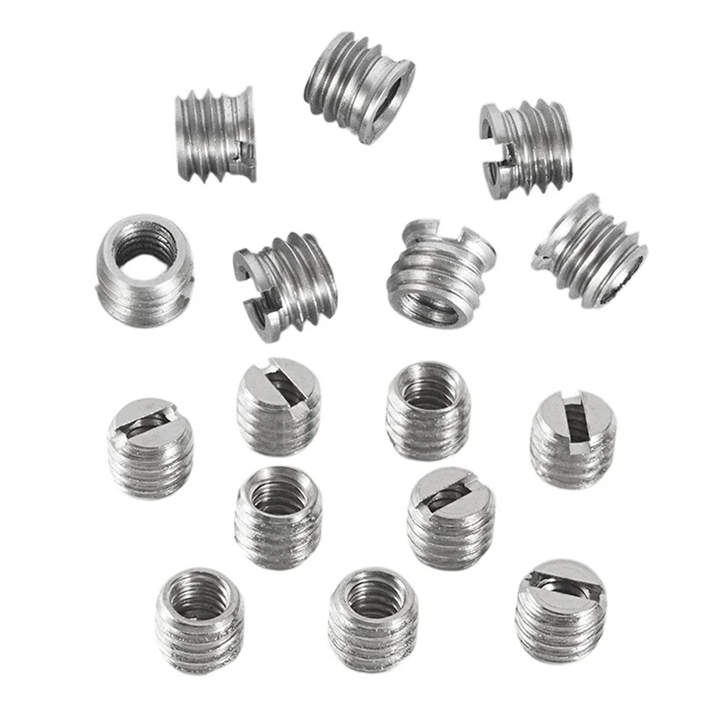 Color: Blue - Camera Screw Conversion Nut 5/8 To 3/8 To 1/4 Inch Adapter Mount For DSLR Tripod Monopod Quick Release Plate Stands Camera Acc