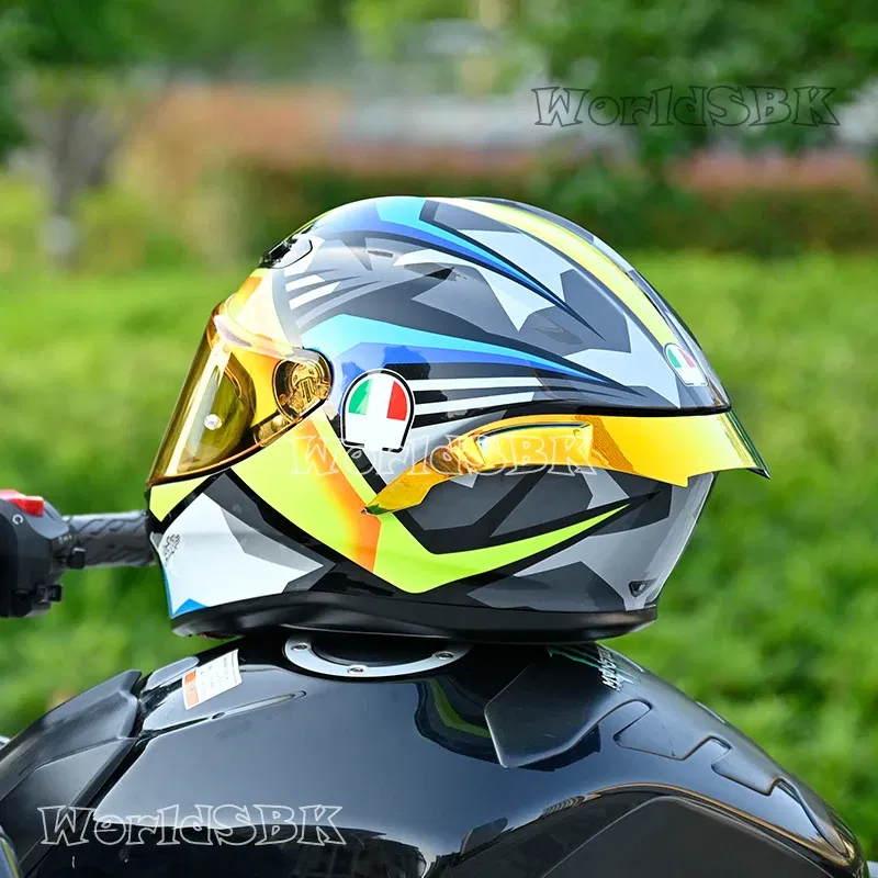 Color: Champagne - Motorcycle Helmet Rear Spoiler Replacement for AGV K6 Tail Parts & Accessories