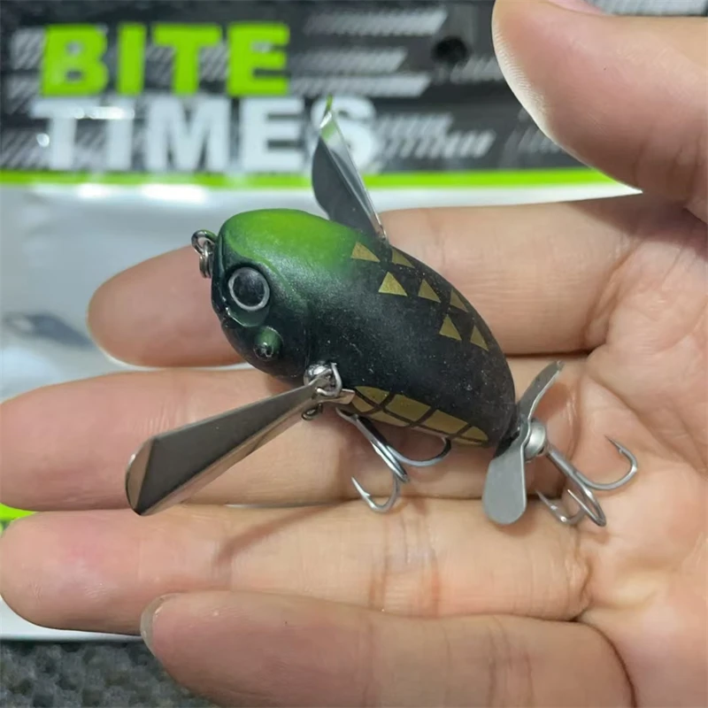 Color: Red Wine - luretv Japanese JACKALL SAME STYLE  MICRO POMPADOUR Small Water Cicada 6.5g