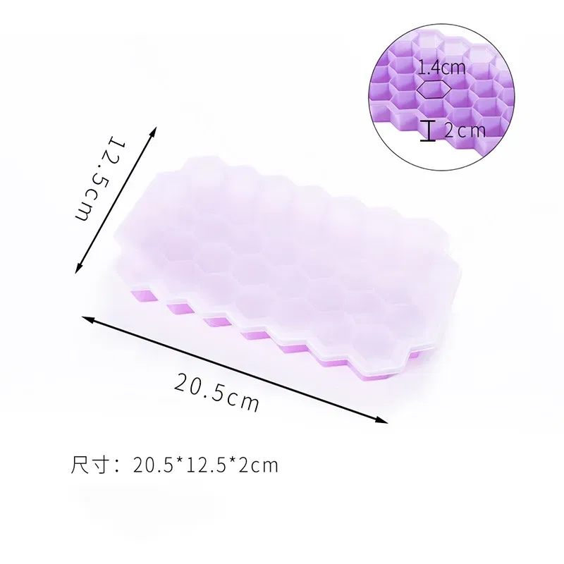 Color: green, Size: S - 4/2/1PCS Silicone Ice Cube Mold 148 Cube Large-capacity Ice Trays Food Grade Ice Maker BPA Free Reusable Ice Maker with Lids