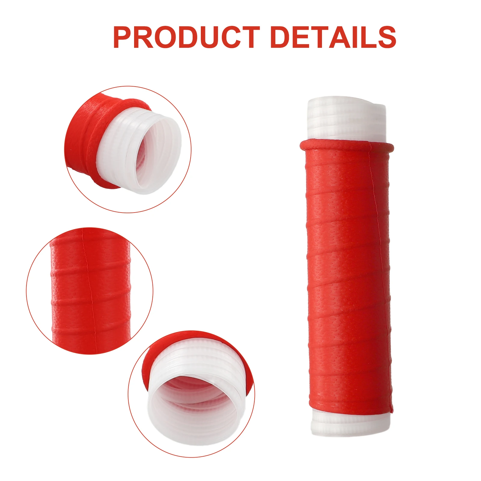 Color: Red, Ships From: CHINA - Fishing Rod Handle Wrap Strap Non Slip Silicone Grip Sweat Absorbing Non Slip Texture Memory Keel & Insulation